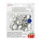 Dritz® 3/4'' Nickel Craft Cover Button Kit with Tools, 18 Sets